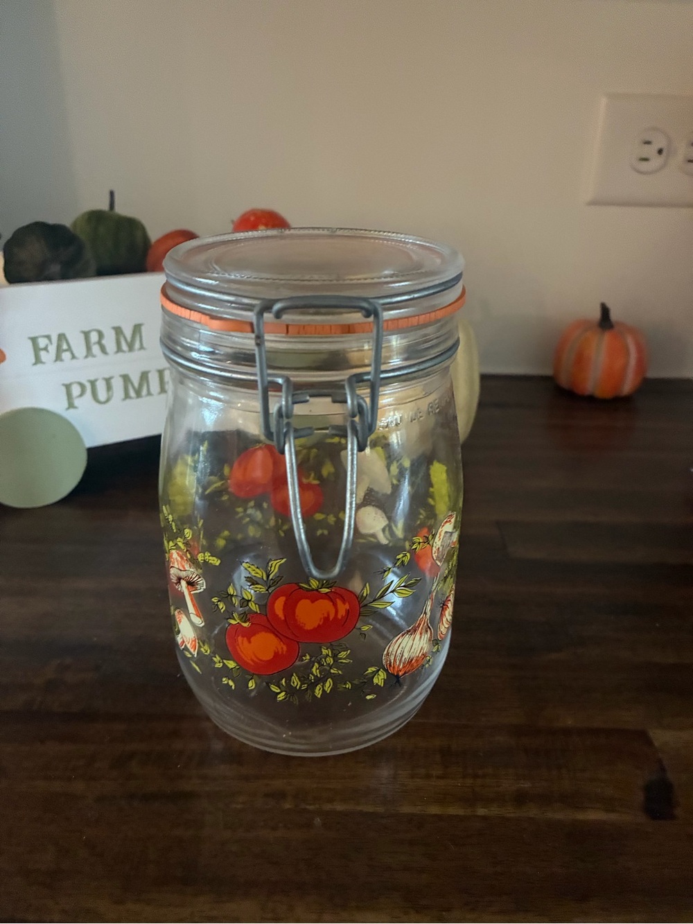 Pyrex Glass Arc Spice of Life Air Tight Storage Jar